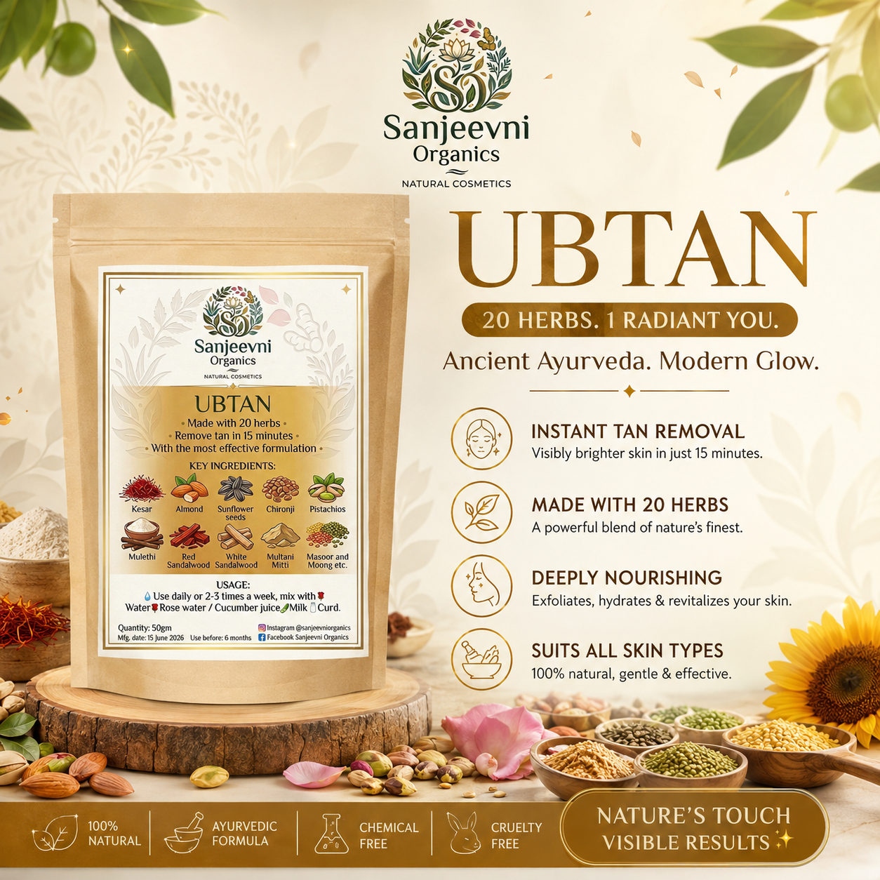 Sanjeevni Organics Ubtan