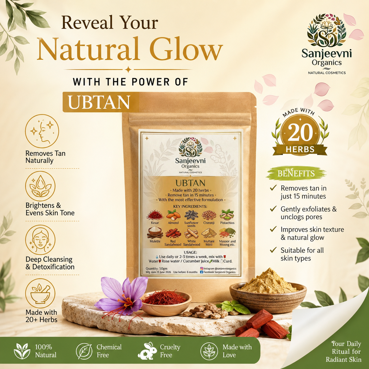 Sanjeevni Organics Ubtan