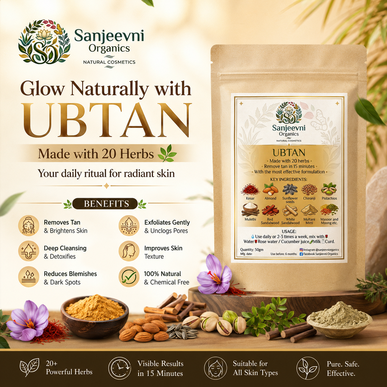 Sanjeevni Organics Ubtan